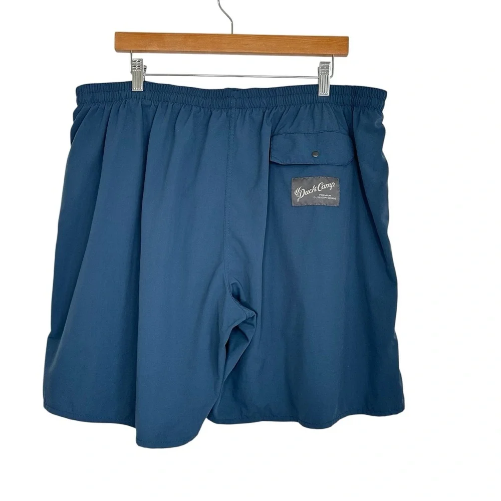 Duck Camp Mens Active 7” Scott Shorts Sz 2XL Blue Lined Lightweight Outdoor